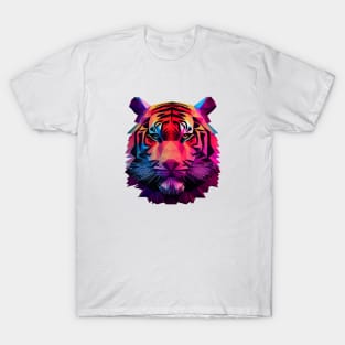 Polygonal colourful tiger T-Shirt